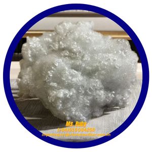 Fibras de Poliéster Recicladas con Certificación GRS OEKO TEX de Vietnam, 7D HCS, Blancas, Huecas, Conjugadas, Siliconizadas, Ignífugas, para Relleno de Cojines - Product Image 3