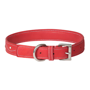 Collier pour chien élégant en cuir véritable souple avec cristaux Swarovski, rembourré, réglable, fait main, durable, confortable et robuste - Product Image 2