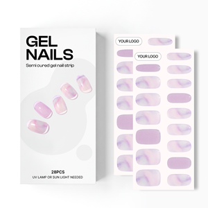 Autocollants pour ongles en gel UV de qualité salon 100% réels coréens, vegan, sans cruauté, non toxiques, manucure en gros - Product Image 1
