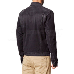 Jeans Jacket 100% Cotton Casual Outwear Cool Trendy Style Winter Fashion Men's Slim Jeans Jacket - Product Image 6
