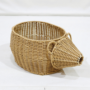 Eco-Friendly Plastic Animal Shaped <b>Storage</b> <b>Basket</b> with Handles Cute Multifunction <b>Toy</b> <b>Storage</b> Organizer for Neatening - Product Image 1