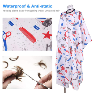 Cape de Barbier de Haute Qualité, Équipement de Salon Imperméable, Tissu de Coupe de Cheveux, Vente en Gros, Logo Personnalisé, Meilleures Ventes - Product Image 4