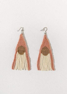 Handcrafted Trendy Top Selling Beaded Drop <b>Earrings</b> Customizable Big Seed Bead Embroidery Full Embroidered Beaded <b>Earrings</b> - Product Image 3