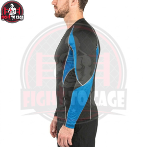 เสื้อรัดกล้ามเนื้อสำหรับผู้ใหญ่ คุณภาพดีที่สุด ราคาขายส่ง สำหรับ MMA, BJJ, ฟิตเนส, วิ่ง ออกกำลังกาย คอกลม พิมพ์ลายดิจิตอล ซักแล้ว แห้งเร็ว - Product Image 3