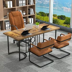 Tavolo da Pranzo Rettangolare in Legno da 71 Pollici per 6-8 Persone - Product Image 1