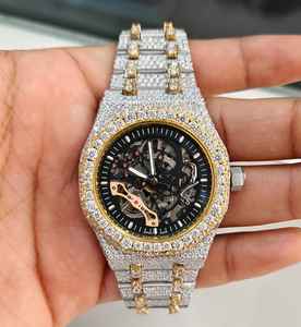 Reloj Elegante y Sencillo de Alta Calidad con Diamantes Moissanite, Diseño Clásico Deportivo y de Negocios, Cristal de 20 mm para Uso Diario - Product Image 3