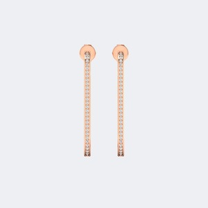 Pendientes de Oro con Diamantes Cultivados en Laboratorio, Corte Brillante Redondo, Minimalistas, para Mujer, Uso Diario de Lujo, Certificación IGI SGL, 0.30ctw - Product Image 2