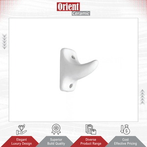 Crochets de salle de bain design de luxe en céramique blanche de qualité supérieure, style moderne, pour acheteurs professionnels - Product Image 2