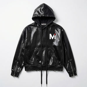 Sweat à capuche en coton 100% imprimé par sublimation durable, design personnalisé pour hommes et femmes, pull-over écologique en polaire pour l'hiver - Product Image 1