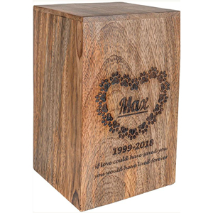Wooden Keepsake Ashes Urn with Engraving Decorative Walnut Wood Cremation Urn Wooden Memorial Ashes Box Supplier by AYAANS - Product Image 4