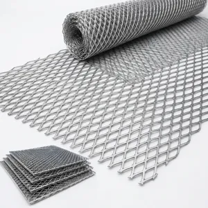 Grille métallique expansée haute performance en CR MS et aluminium pour cloisons de sécurité rigides et grilles de réfrigération - Product Image 1