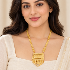 Traditional Indian Necklace <b>Set</b> with Earrings 24K Gold Polish Copper Brass <b>Bridal</b> Wedding <b>Jewelry</b> for Women Wholesale Suppliers - Product Image 3