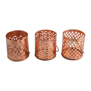 Portavelas de Hierro Hecho a Mano, Ecológico, con Acabado Moderno, para Velas T-light, Decoración Festiva para el Hogar, Villa, Cena - Product Image 3