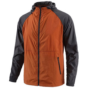 Veste coupe-vent d'hiver décontractée pour homme, à capuche, imprimée sur mesure, légère, avec fermeture éclair, imperméable, streetwear, sports de plein air, OEM - Product Image 5