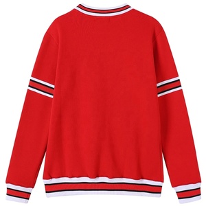 Pull oversize décontracté à épaules tombantes en molleton 100% coton Vente en gros Streetwear Sweat ras du cou brodé - Product Image 2