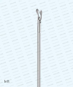 Pinces à micro-coupelle laryngée à angle gauche – Punch de biopsie des cordes vocales en acier inoxydable – Instruments endolaryngés ORL par Vaslcare - Product Image 3