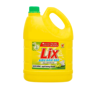LIX Jabón Líquido para Platos con Aroma a Limón 1.4kg elimina la grasa de forma eficaz, dejando los platos limpios con un aroma fresco a limón. - Product Image 1