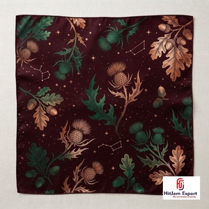 High Grade Custom Printed Square <b>Scarf</b> With Soft Lightweight <b>Womens</b> Fashion Headscarf OEM ODM Bulk Supply Manufacturer - Product Image 1