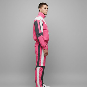 New Fashionable baggy Fit custom embroidered logo 100% nylon <b>3</b> tone streetwear Lightweight comfortable 2-Piece men's Jogging Set - Product Image 6
