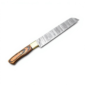 Ensemble de couteaux de cuisine Damas faits à la main, ensemble de couteaux de chef en acier Damas, couteau à découper Damas, couteau à manche en bois - Product Image 1