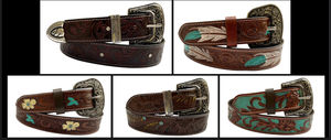 Cinturones de Cuero Hechos a Mano con Cuentas y Grabados, con Hebilla de Cobre, Estilo Casual, Todas las Tallas, SUPERIOR TRADERZ Maharashtra - Product Image 2