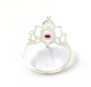 Dainty Handcrafted Floral Ring 925 <b>Solid</b> <b>Silver</b> Elegant Openwork Design Trendy Fine Jewelry Collection Best In Price - Product Image 4