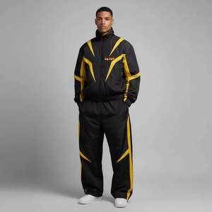 Conjunto Deportivo Personalizado para Hombre, Chaqueta Cortavientos de 2 Piezas, Ropa Deportiva para Correr, Estilo Hip Hop, Ropa Deportiva Impermeable para Exteriores - Product Image 1