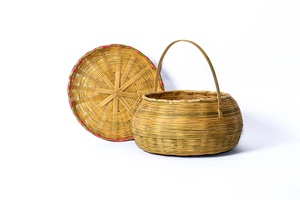 Custom Bamboo <b>Basket</b> Handmade Craft Eco Friendly Packaging Solution - Product Image 2