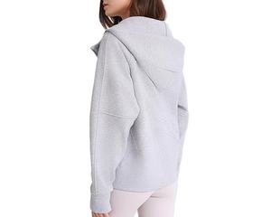 Sudadera con capucha de forro polar de algodón largo con cremallera, de marca de lujo, personalizada, de calidad original, para hombre y mujer, de tejido técnico, estilo chándal liso - Product Image 6