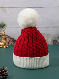 Gorro de Punto de Invierno, Grueso y Cálido, con Puño Acanalado de Acrílico, Unisex, Ajustable, Gorro Elástico, Gorro de Alta Calidad Personalizado al por Mayor OEM - Product Image 1