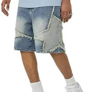 Shorts en jean pour hommes, mélange de coton confortable, bas décontractés, fabrication OEM ODM, vente en gros, fournisseur de vêtements, bleu de luxe - Product Image 3