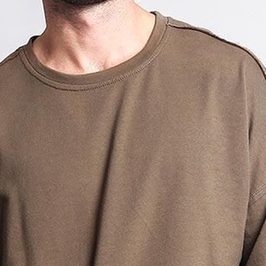 T-shirt Homme Oversize en Coton Lavé Vintage de Haute Qualité, Grammage Lourd, Vente en Gros, OEM - Product Image 2