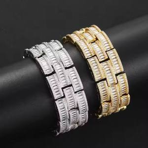 Bracelet cubain en micro-pavé de moissanite très demandé pour la mode hip-hop tendance, disponible à un prix abordable - Product Image 6