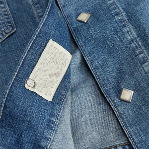 OEM ODM Custom Premium Studded Indigo Denim <b>Jacket</b> Men Vintage Western Heritage Americana Streetwear Outerwear Lightweight - Product Image 4
