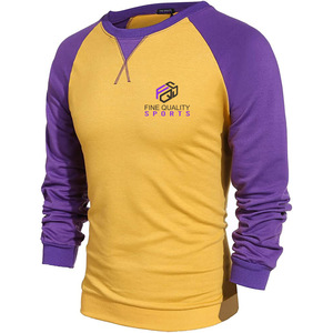 T-shirt à manches longues raglan de haute qualité pour hommes, t-shirt décontracté surdimensionné pour hommes, impression personnalisée - Product Image 2