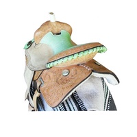 Fabricants de selles de saut en cuir véritable avec options de montures en plastique et en bois pour l'équitation