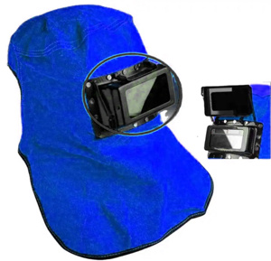 Heavy Duty Yellow Leather Safety Clothing Protective Electric Welding Flame Retardant <b>Insulation</b> Anti Splash Hat Shawl Hoods - Product Image 5