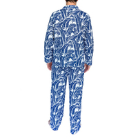 Conjunto de Pijamas de Satén para Hombre, Casual, Térmico, Transpirable, de Secado Rápido, Suave, de Manga Larga, Dos Piezas, para Adultos y Jóvenes, Primavera/Otoño