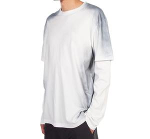 T-shirt à col rond double couche pour homme |   Conception de tissu épais |   Qualité durable |   Logo personnalisé en gros - Product Image 3