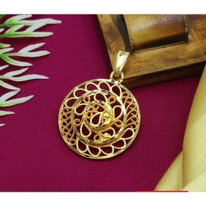 Pendentif breloques dubai indien à la mode plaqué or pendentif ensemble de bijoux de mode bijoux pendentif - Product Image 1