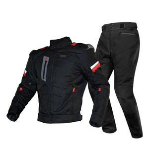 Combinaison de protection pour moto de qualité supérieure, manches courtes, grande taille, vêtements de sport certifiés CE, veste et pantalon imperméables - Product Image 1