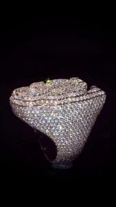 Anillo de compromiso y boda de plata de ley 925 estilo Hip Hop con incrustaciones de moissanita D VVS, unisex, con engaste de púas, estilo rapero, brillante - Product Image 6