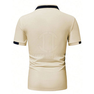 Camiseta de Manga Corta para Hombre, de Poliéster/Algodón, con Botones al Frente, Tejido Sólido, Colores y Logotipo Personalizados, Transpirable y de Alta Calidad - Product Image 2