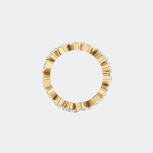 แหวนนิรันดร์ทรงคลัสเตอร์ประดับเพชรแบบผสม 2.25 กะรัต - Product Image 4