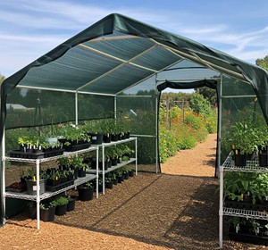 Filet d'ombrage vert pour tunnel de jardin, protection des plantes en serre, maille tricotée vert gazon - Product Image 2