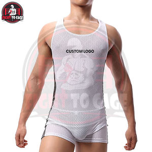 Maillot de lutte tendance en gros, imprimé, en Spandex et Polyester, pour arts martiaux, avec col rond, pour la gym et les combats - Product Image 2