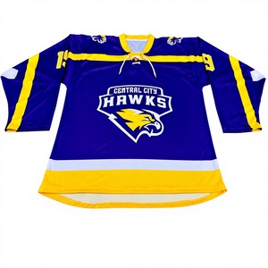 Maillot de hockey personnalisé sublimé de qualité supérieure Sibrin |   100% polyester, écologique, respirant, nom et numéro d'équipe personnalisés, hockey - Product Image 4