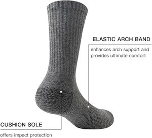 Ankle <b>Socks</b> 100% Cotton Breathable Solid Color Daily Wear Casual for Adults Autumn Standard Thickness Knitted - Product Image 5
