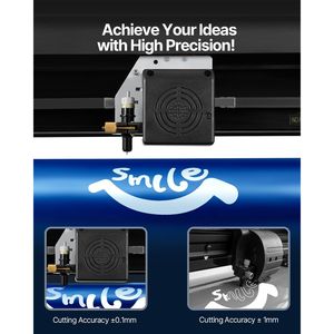 Macchina da taglio vinile da 28 pollici con display LCD, rulli a doppia molla regolabili, per taglio di insegne e protezioni per schermi - Product Image 6