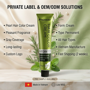 Teinture capillaire professionnelle OEM ODM sans ammoniaque, longue durée, effet perle - Product Image 1